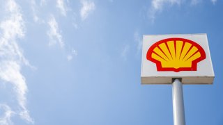 The Shell gas station logo is displayed on February 13, 2025 in Austin, Texas.