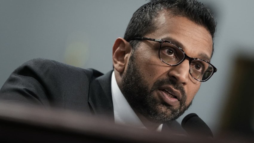 FBI Director Kash Patel testifies during a House Commerce, Justice, Science, and Related Agencies Subcommittee hearing on the 2026 agency’s budget request on Capitol Hill in Washington, DC, on May 7, 2025.