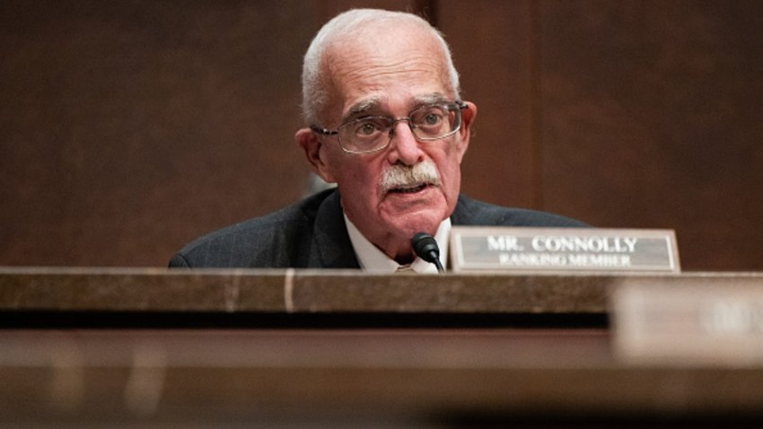 Congressman Gerry Connolly (D-VA) questions witnesses during a House Committee on Oversight and Government Reform hearing titled “A Hearing with Sanctuary City Mayors” in Washington, DC on March 5, 2025.
