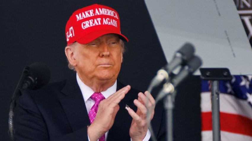 U.S. President Donald Trump gives a speech, during the commencement ceremony at West Point Military Academy in West Point, New York, U.S., May 24, 2025.
