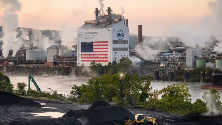 The United States Steel Corp. Clairton Coke Works facility in Clairton, Pennsylvania, US, on Monday, Sept. 9, 2024. United States Steel Corp. faces the prospect of being broken apart and sold in parts if Nippon Steel Corp.’s $14.1 billion takeover fails.