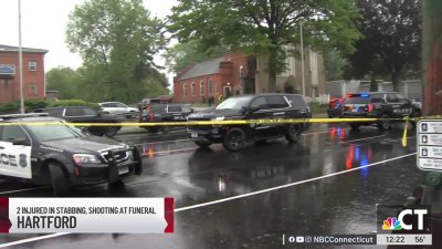 One shot, one stabbed during ‘melee' at funeral at Hartford