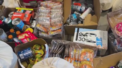 Quinnipiac students leave food behind to help families in need
