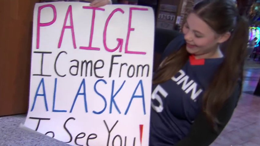 Fans pack the stands for Paige Bueckers' return to Connecticut