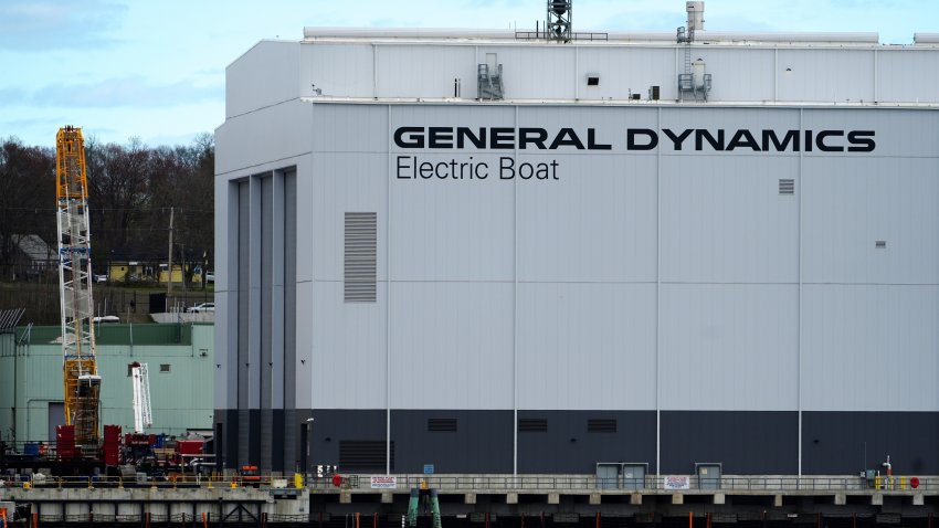 FILE – General Dynamics Electric Boat is seen in Groton, Conn., Wednesday, April 16, 2025.