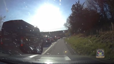 Dash camera footage of chase on Route 2 in Colchester