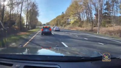 Dash camera footage of chase on Route 2 in Colchester short