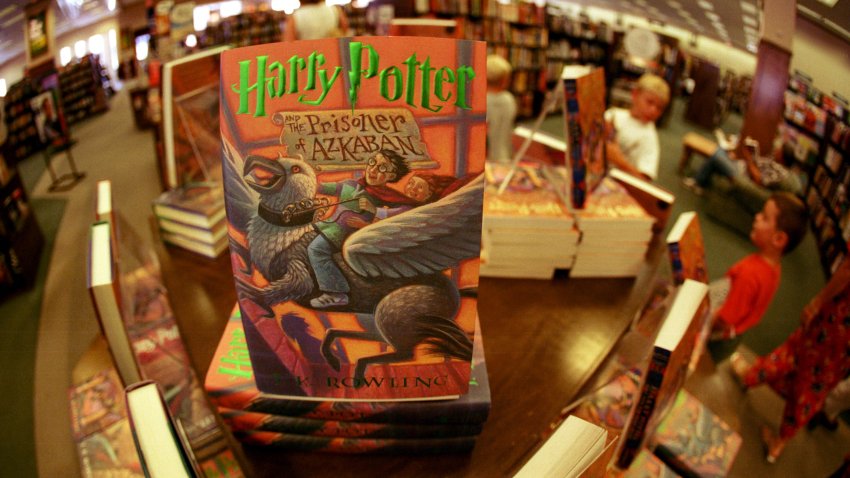 372299 01: One of the “Harry Potter” series of books by author J.K. Rowling’s sits for sale in Barnes & Noble bookstore July 6, 2000 in El Paso, TX. The fourth book, “Harry Potter and the Goblet of Fire,” is due to go on sale after midnight on July 8, 2000. (Photo by Joe Raedle/Newsmakers)