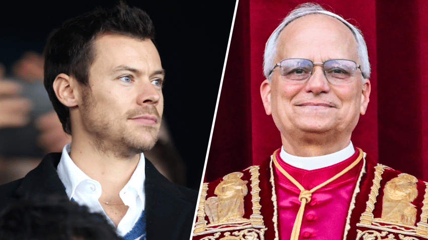 Harry Styles and Pope Leo