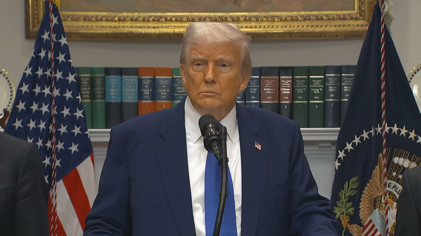 President Trump speaks from White House