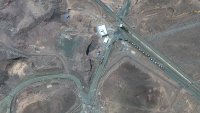 Maxar satellite imagery of Fordo fuel enrichment facility.