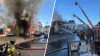 Large fire destroys auto repair shop in Stamford