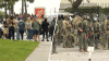 Protesters clash with federal agents near a Home Depot outside LA