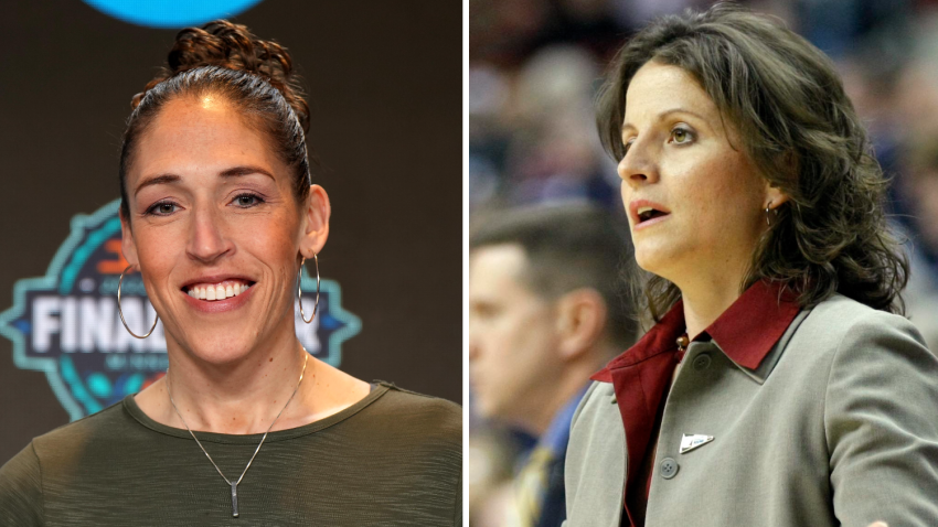 Left, Rebecca Lobo. Right,