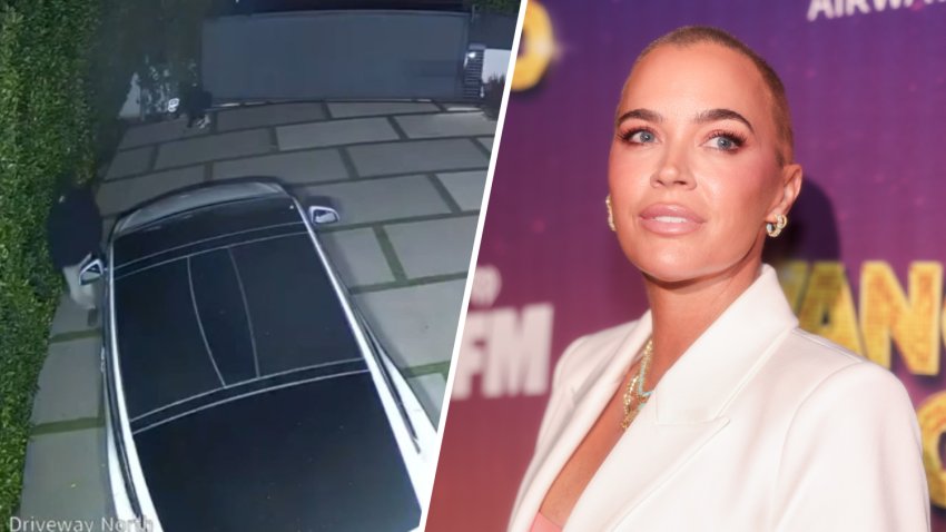 Three intruders were seen on security camera video at the home of "The Real Housewives of Beverly Hills" stars Teddi Mellencamp.