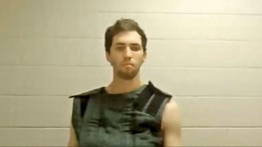 This screengrab from the Utah Court live stream shows Tyler Robinson, the suspect in the killing of political activist Charlie Kirk, attending a court appearance remotely from his jail cell in Provo, Utah, on Sept. 16, 2025.