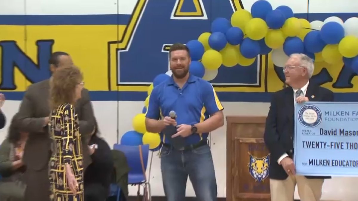 Colchester teacher surprised with $25K Milken Educator Award
