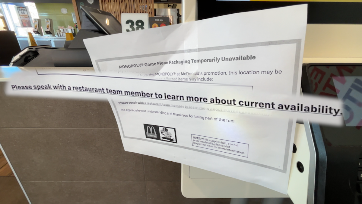 Image for Some McDonald's Monopoly players report shortage of property peels in final week
