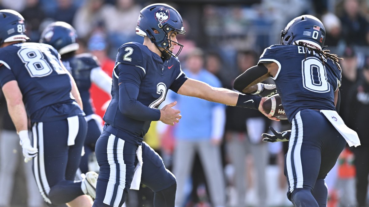 Cam Edwards cracks 1,000-yard mark, scores twice for UConn in 26-16 win over Air Force