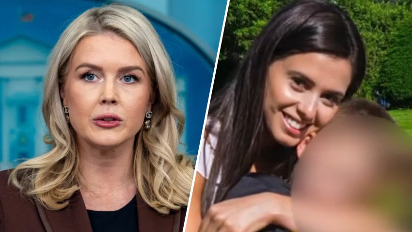 White House Press Secretary Karoline Leavitt (left) and Bruna Ferreira (right).