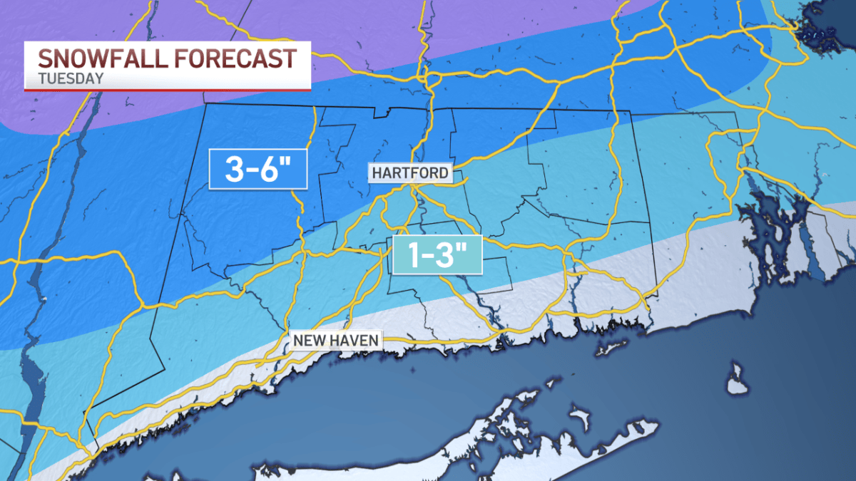 Winter storm watch issued for parts of Connecticut – NBC Connecticut