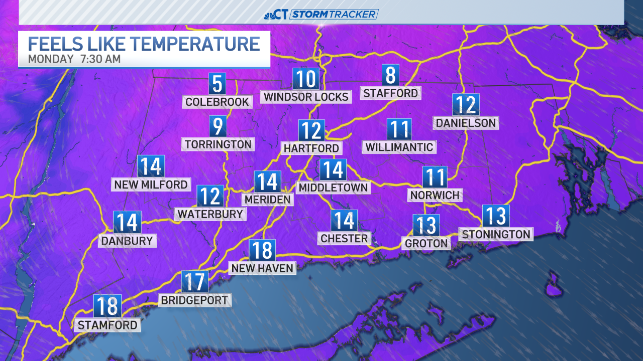 Cooler Monday ahead of snow chance on Tuesday – NBC Connecticut