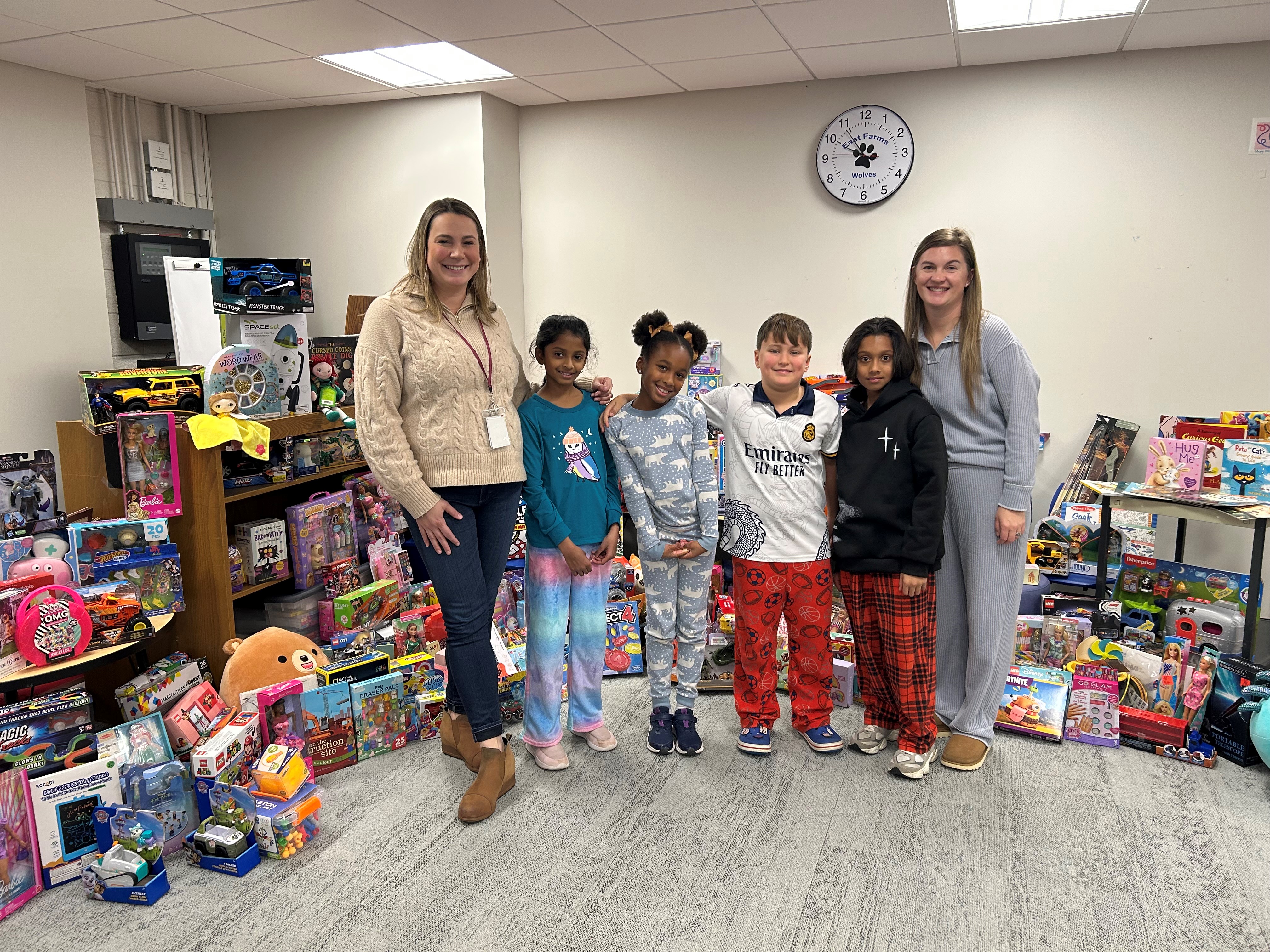 East Farms Elementary School collects hundreds of donations for NBC & Telemundo CT Toy Drive