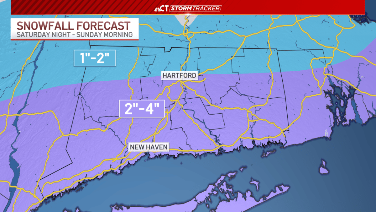 Snow falls through Sunday morning – NBC Connecticut