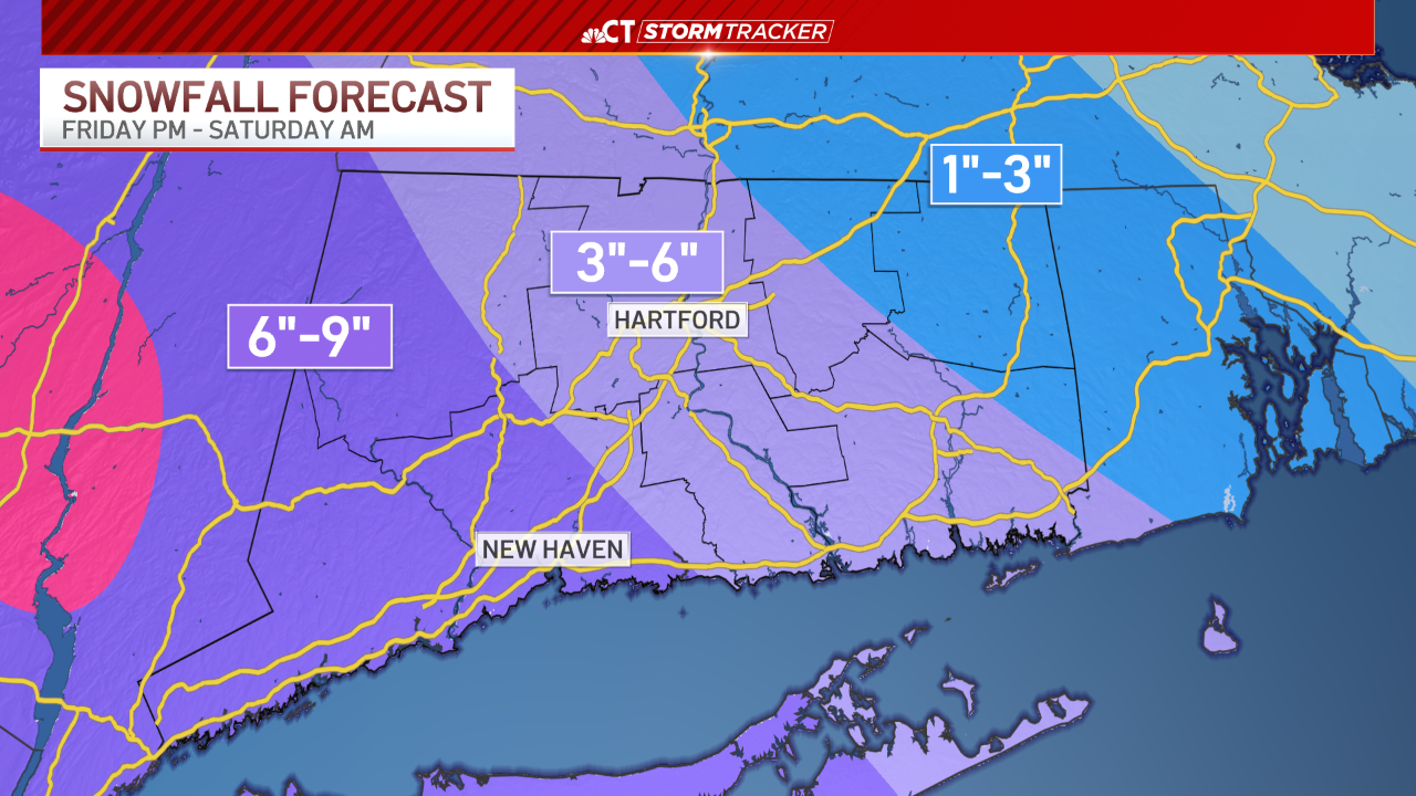 Winter weather alerts for all of Connecticut ahead of snow tonight