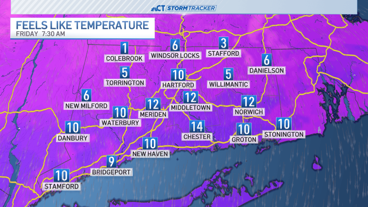 Bitter cold with wind chills near zero through Friday morning – NBC ...
