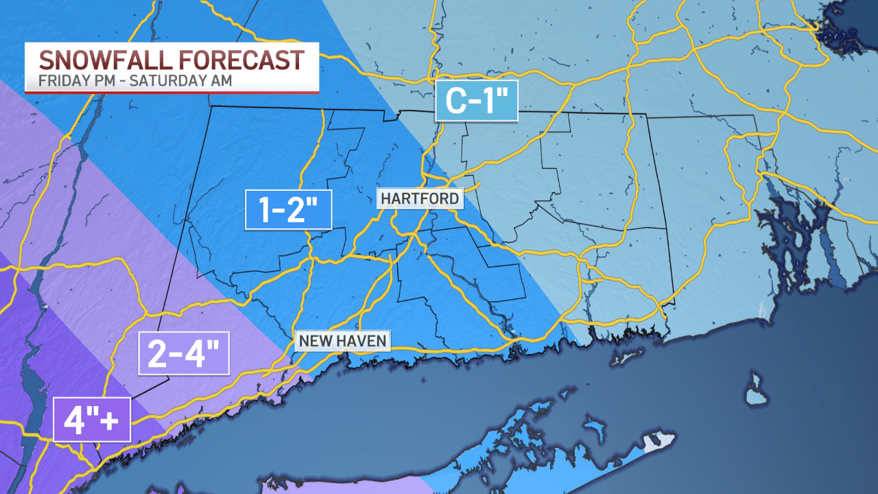 Christmas Day is cloudy, snow moves in Friday night
