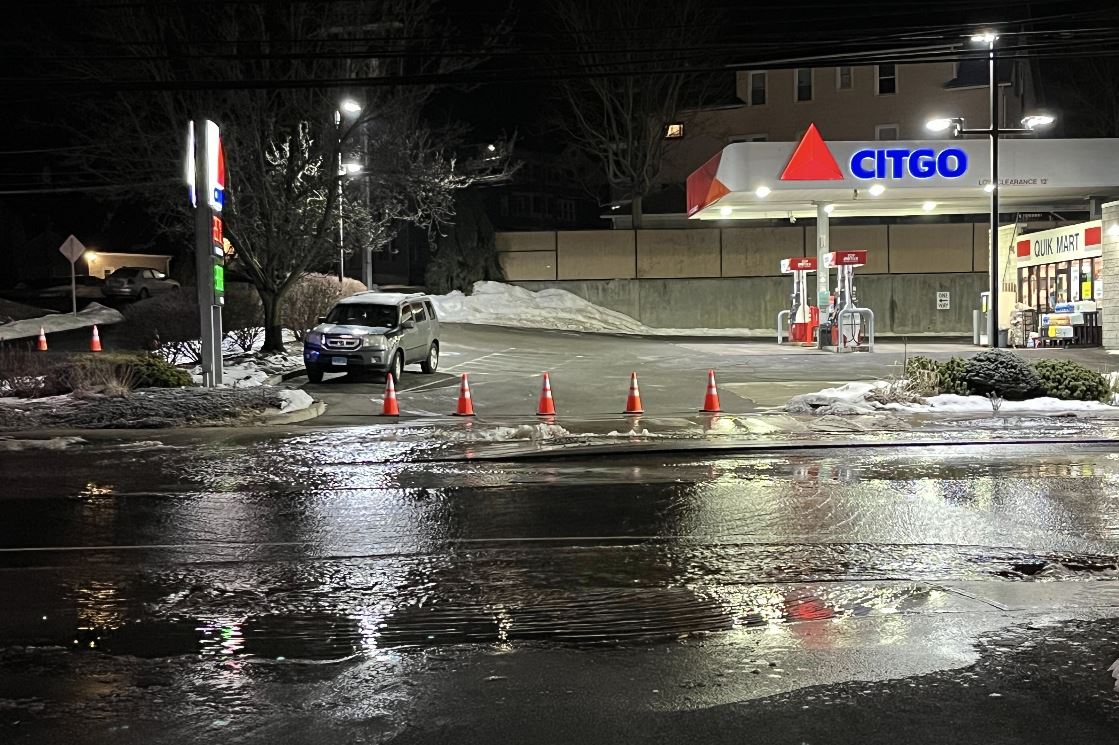 Portion of Route 6 in Bristol closed due to water main break