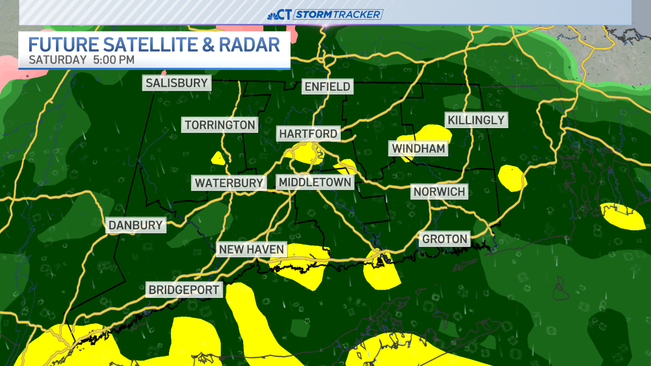 Rain expected through Saturday afternoon and evening