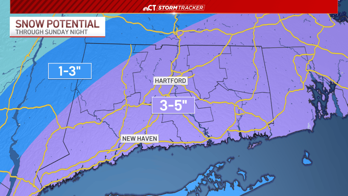 More snow on the way for Sunday – NBC Connecticut