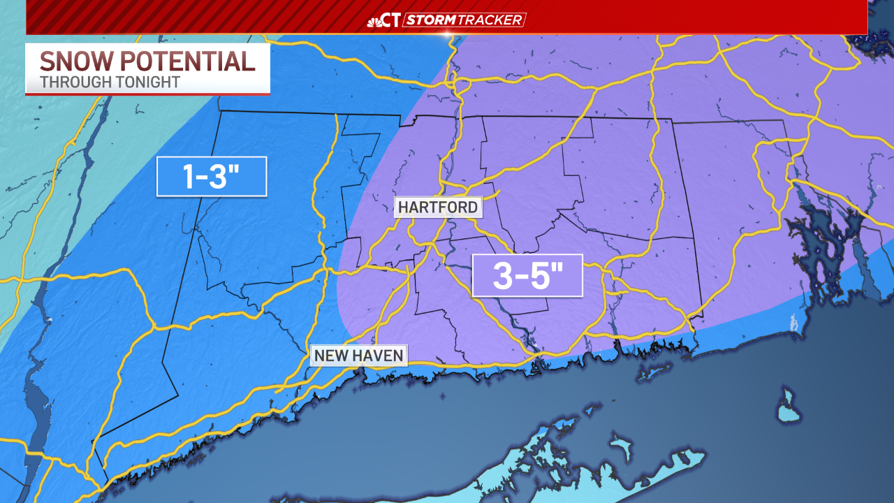 Snow continues into Monday morning – NBC Connecticut