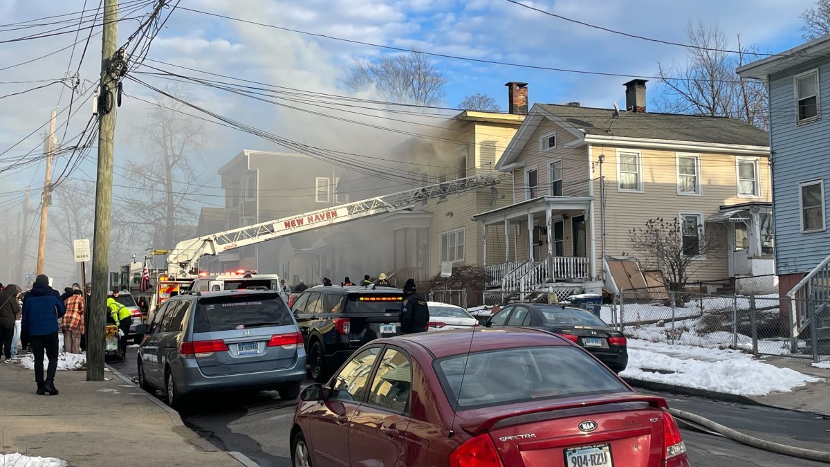 Fire damages neighboring homes in New Haven