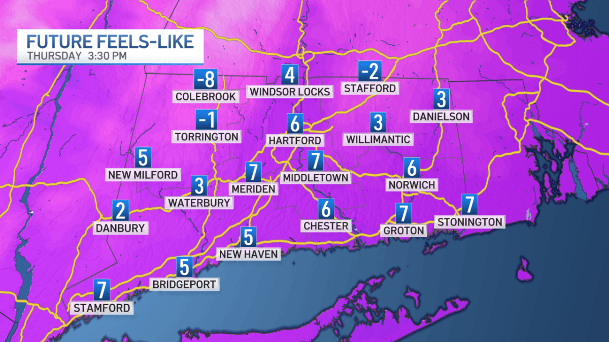 Bitter temperatures to start the new year – NBC Connecticut