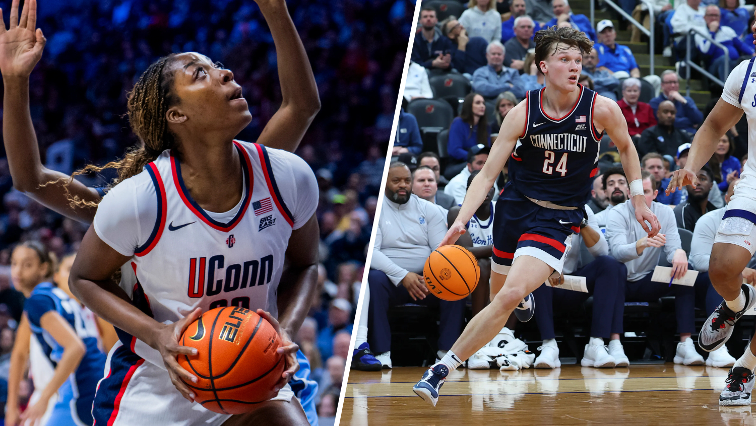 Newcomers fitting in for top-ranked UConn women and No. 3 UConn men's basketball programs
