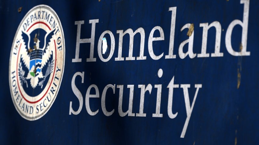 The sign of Department of Homeland Security