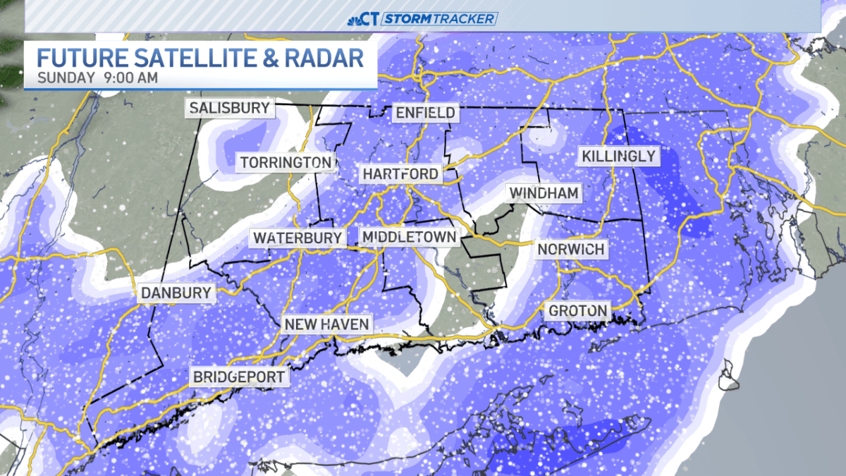 After a mild today, snow showers return Sunday morning – NBC Connecticut