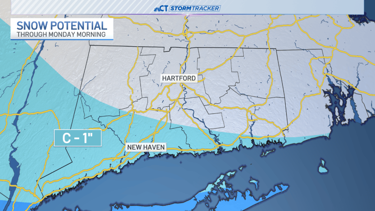 Snow possible for parts of Connecticut tonight – NBC Connecticut