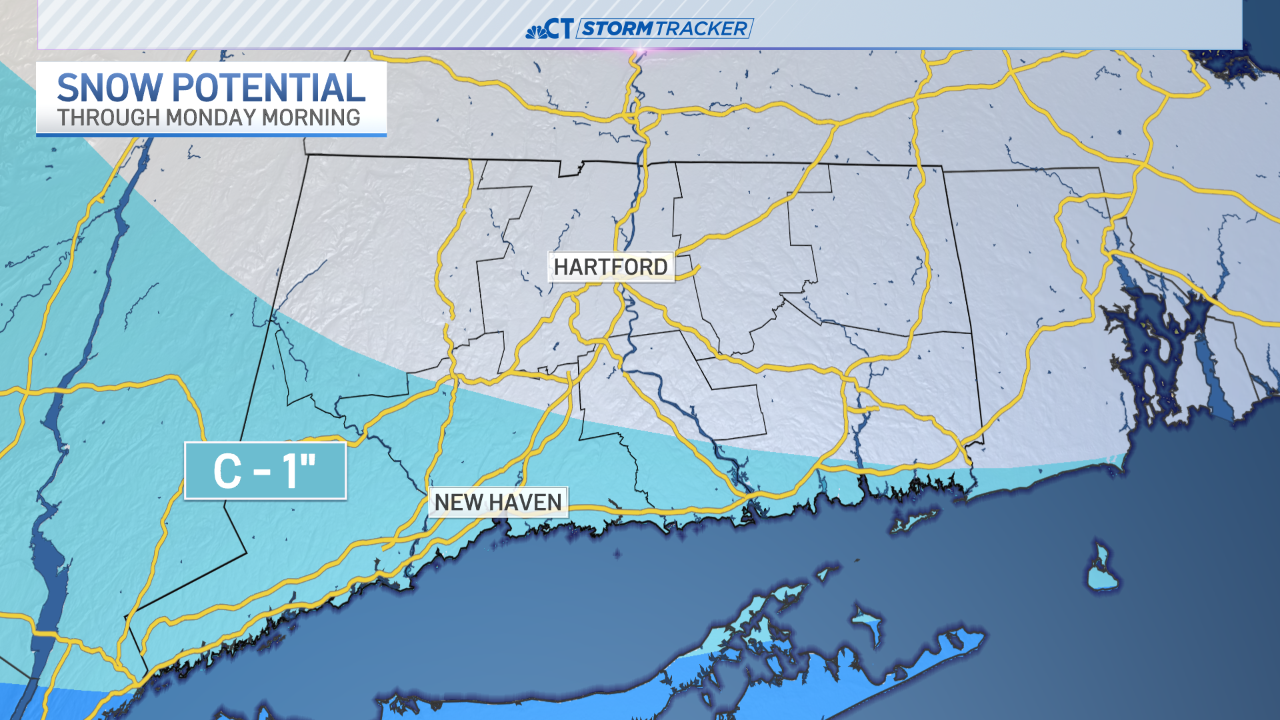 Snow possible for parts of Connecticut tonight – NBC Connecticut