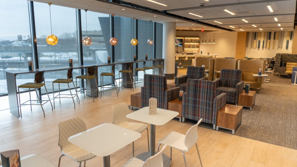 Renovated lounge at Bradley International Airport reopens