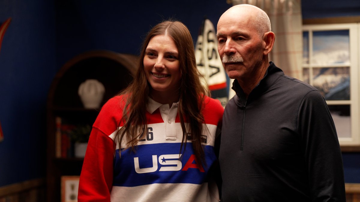 Hockey star Hilary Knight surprised by coach who taught her how to skate