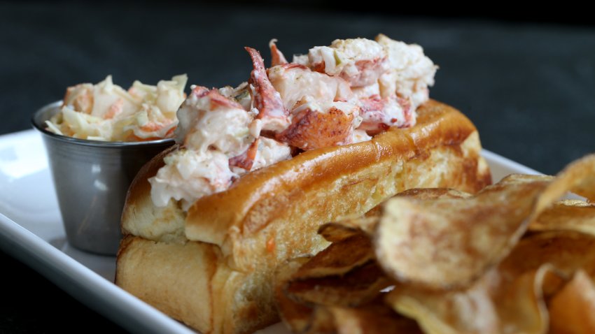 Boston, MA – May 16: Ethel’s lobster roll at the new Row 34 in Kendall Square. (Photo by Jonathan Wiggs/The Boston Globe via Getty Images)