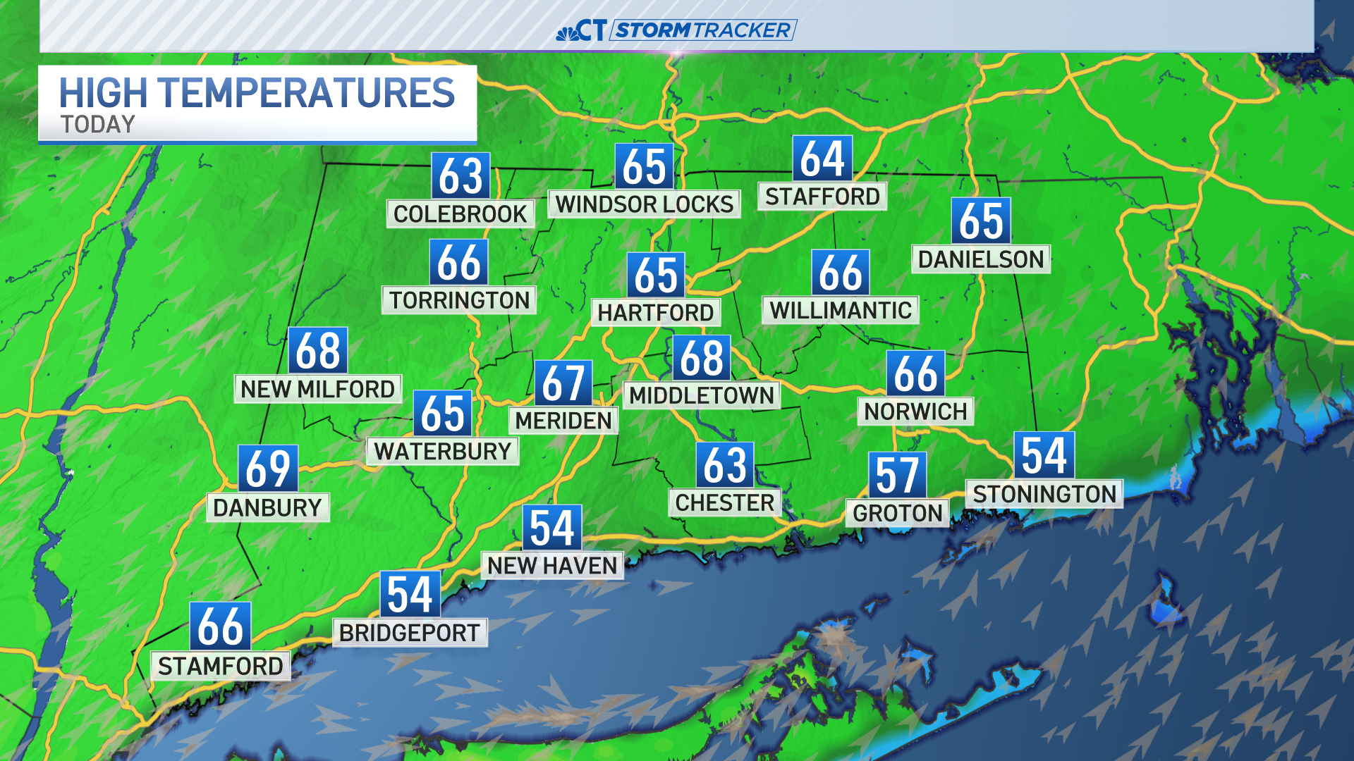 Starting the work week with warm temps in the 60s – NBC Connecticut