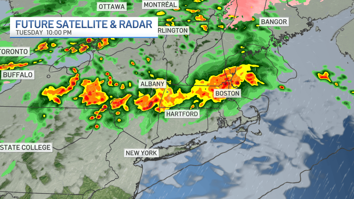Thunderstorms, isolated showers possible into Wednesday morning – NBC ...