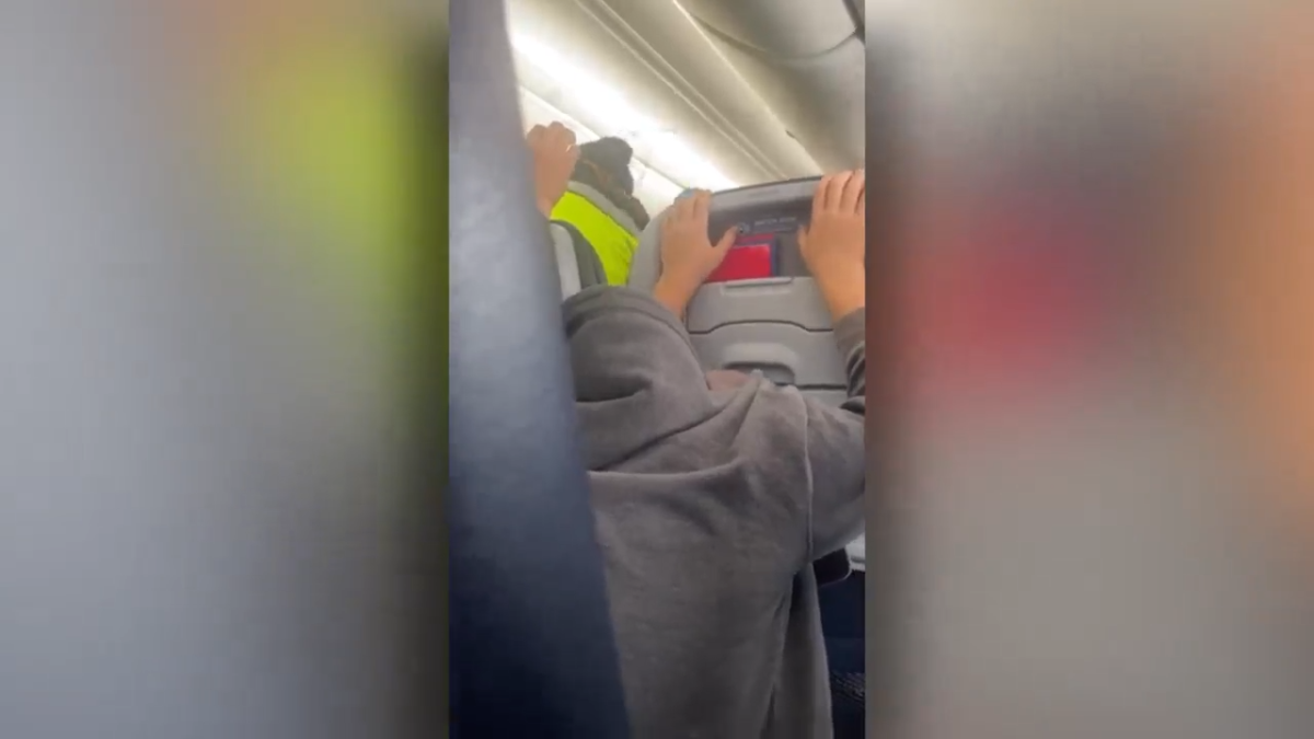 Passengers describe chaotic scene aboard diverted American Airlines flight