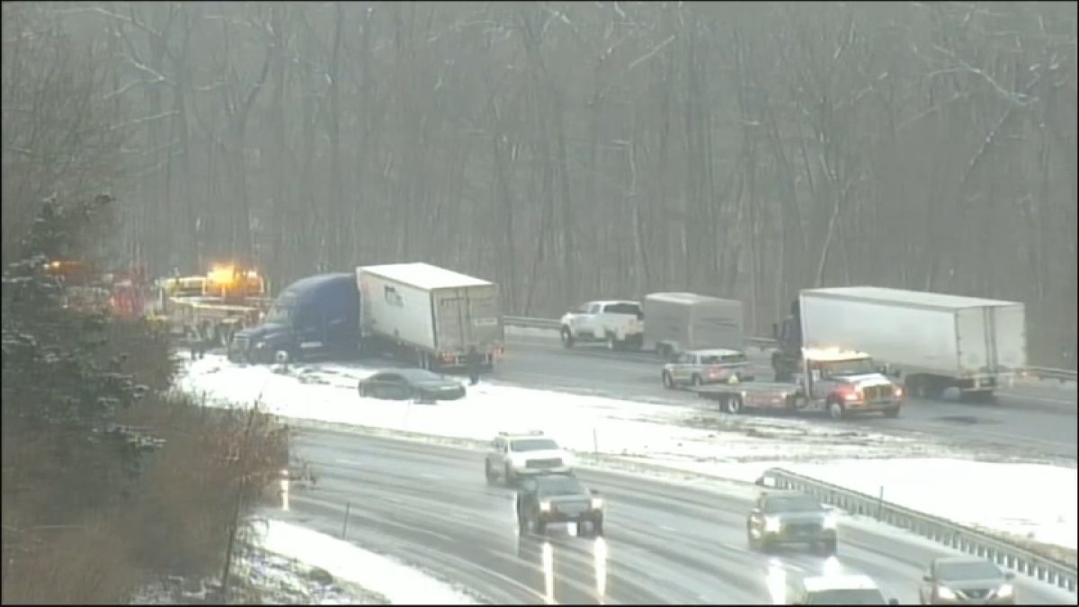 Sleet, freezing rain leading to treacherous travel in parts of Connecticut