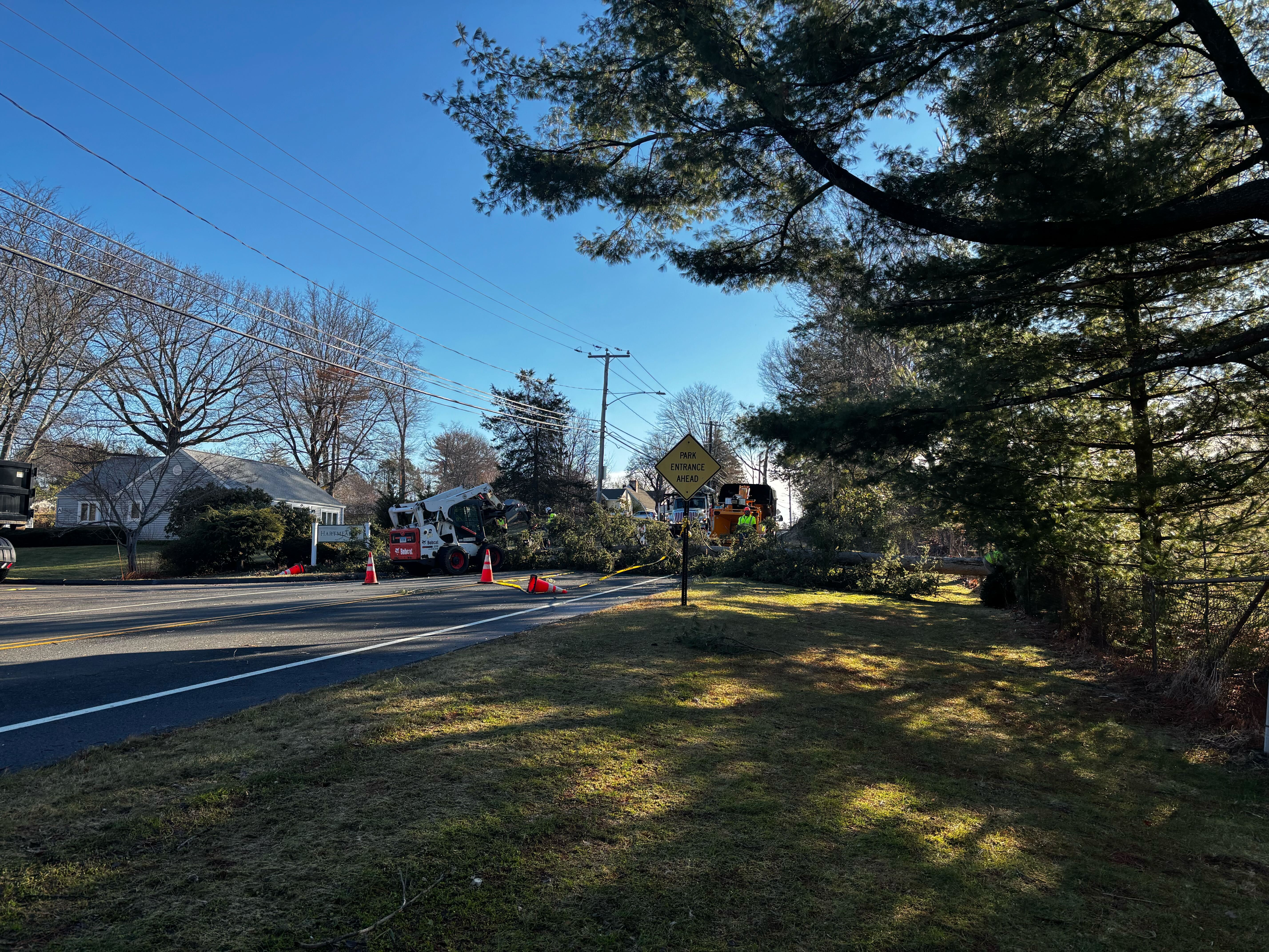 Overnight winds cause thousands of power outages and many road closures ...